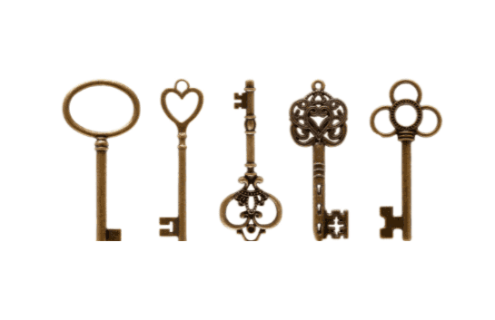 The five keys found during the lockdown